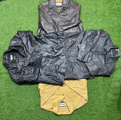 LEATHER JACKET 30 PIECES GRADE A/B